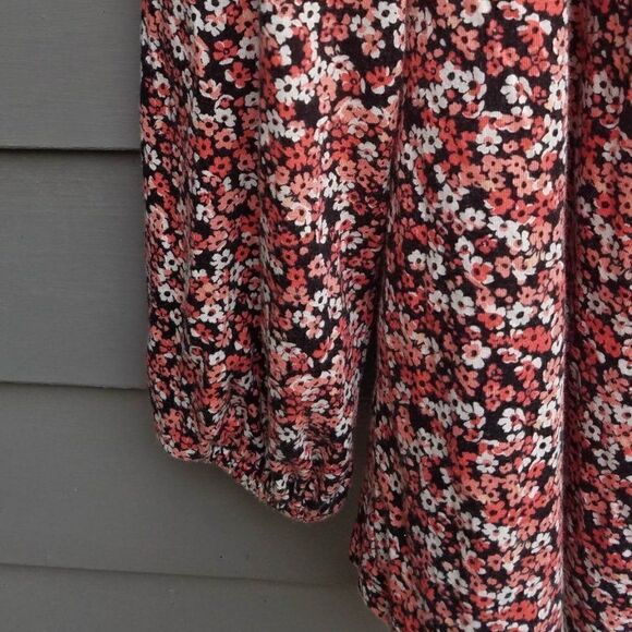 Michael Kors Floral Off the Shoulder Boho Peasant Top size Large - Picture 6 of 10
